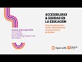 Accesibilidad y equidad en la educacin  pensado por open lms