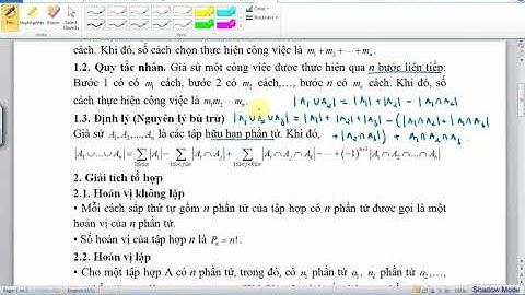 Quy tắc đếm - Nhị thức Newton - Nguyên lý Dirichlet | Tóm tắt lý thuyết
