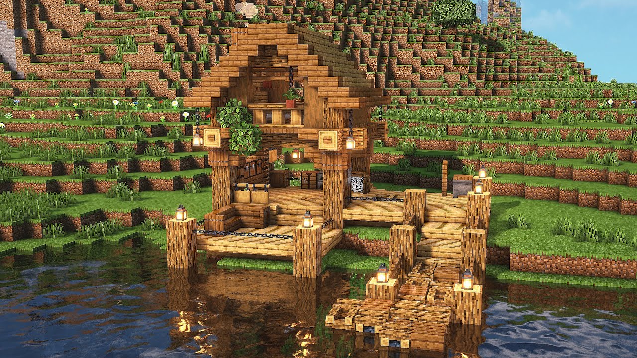Minecraft: How To Build a Lake House | Tutorial - YouTube