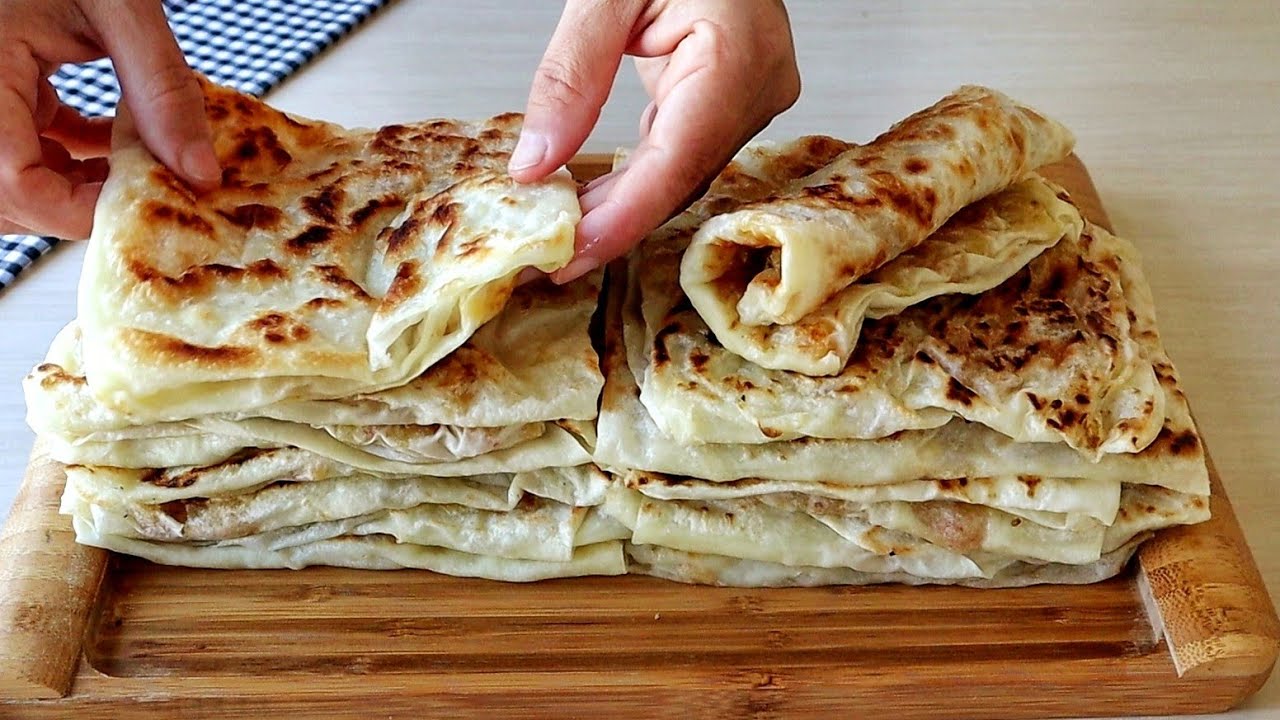 1YUFKADAN ✅️4 ADET GÖZLEME NASIL YAPILIR ⁉️AZ MALZEMELİ 👍AZ ZAHMETLİ 👌EFSANE LEZZETLİ GÖZLEME 😋