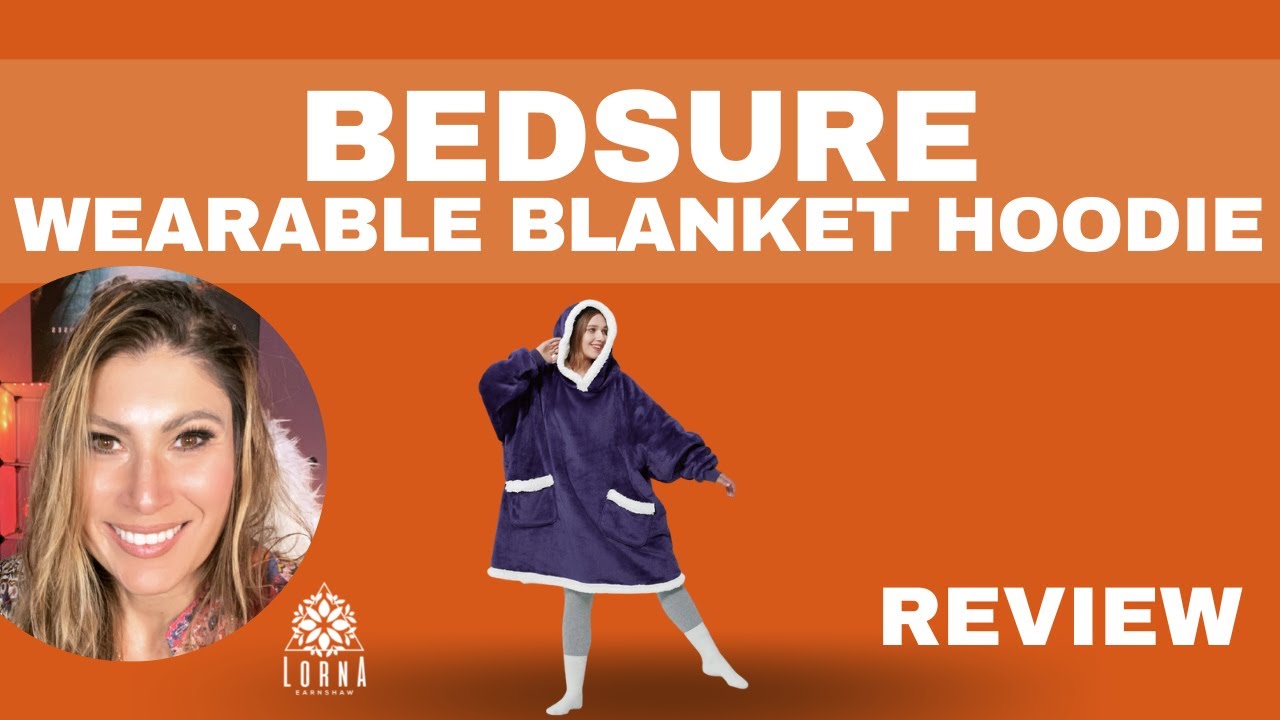 BEDSURE Wearable Blanket Hoodie - Sherpa Fleece Hooded Blanket for Adult as  A Gift, Warm REVIEW - YouTube
