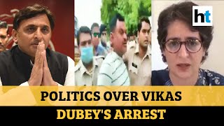 Vikas Dubey arrested: Watch what Priyanka Gandhi & Akhilesh Yadav said