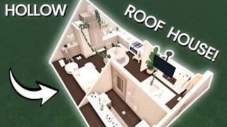 Building the HOLLOW GABLE ROOF Into a HOUSE in Bloxburg!
