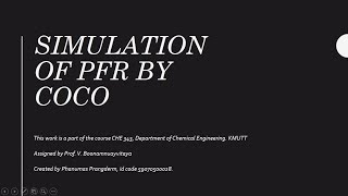 Simulation flow rate and fraction by COCO