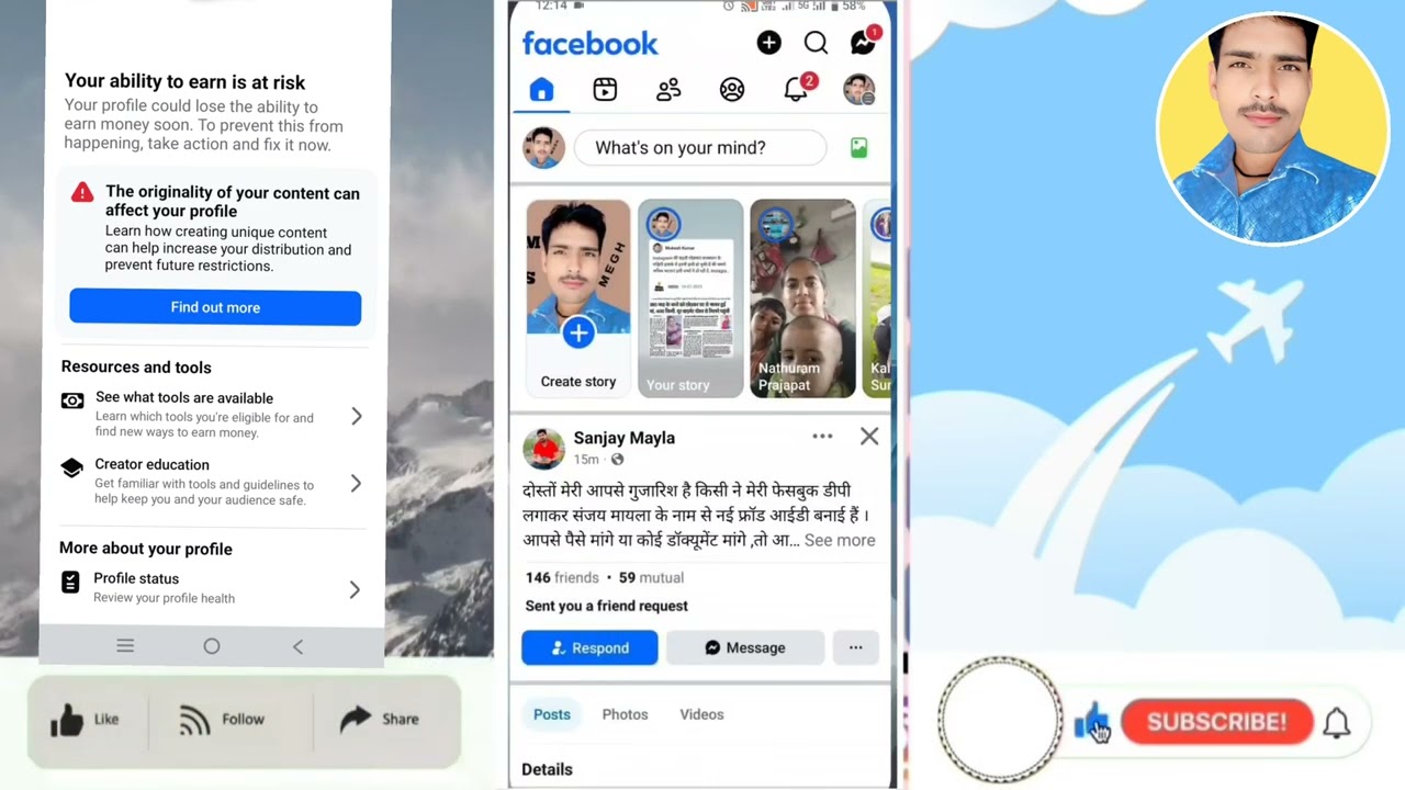 Your ability to earn is at risk ..  the originality of your content can effect your profile.....