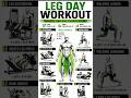 Best Leg Day Workout for Massive Legs 🔥