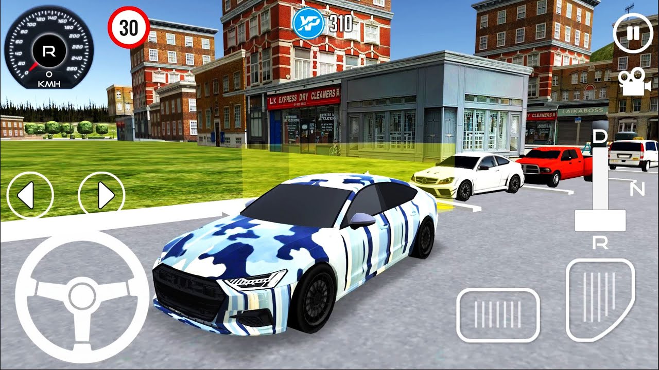 Driving School Simulator 2020 #4 - Lux Sedan Audi City Drive Android Gameplay
