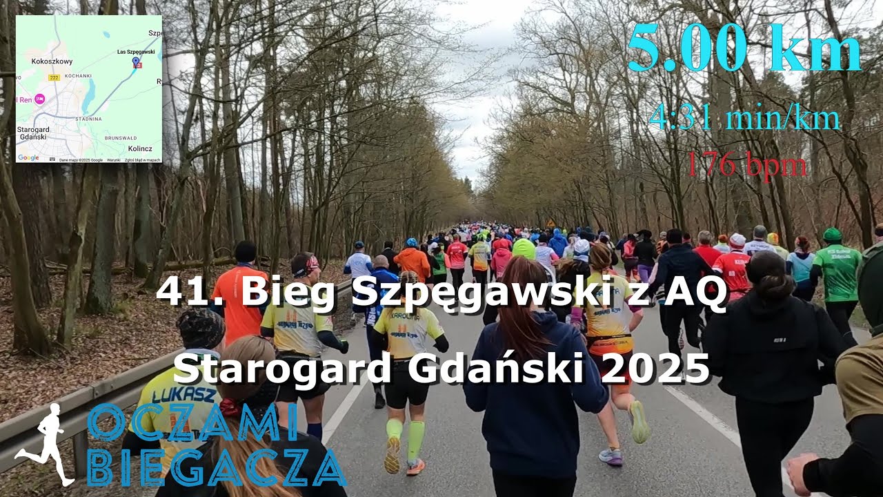 41. Bieg Szpęgawski | Starogard Gdański 2025 | Cała Trasa | OCZAMI BIEGACZA