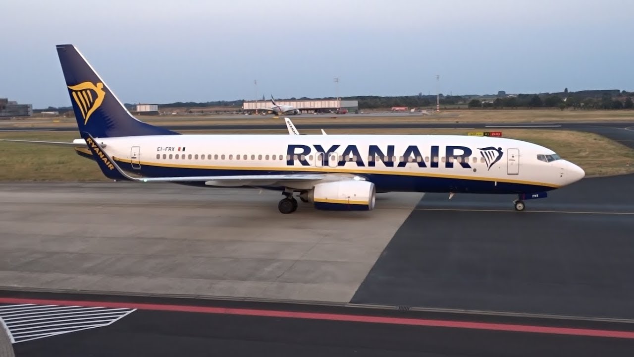 Ryanair 737 Landing Takeoff At Maastricht chen Airport Youtube