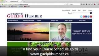 How to find your Course Schedule
