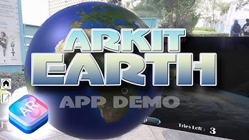 Interactive Augmented Reality (AR) ARKit App  Demo | eARth