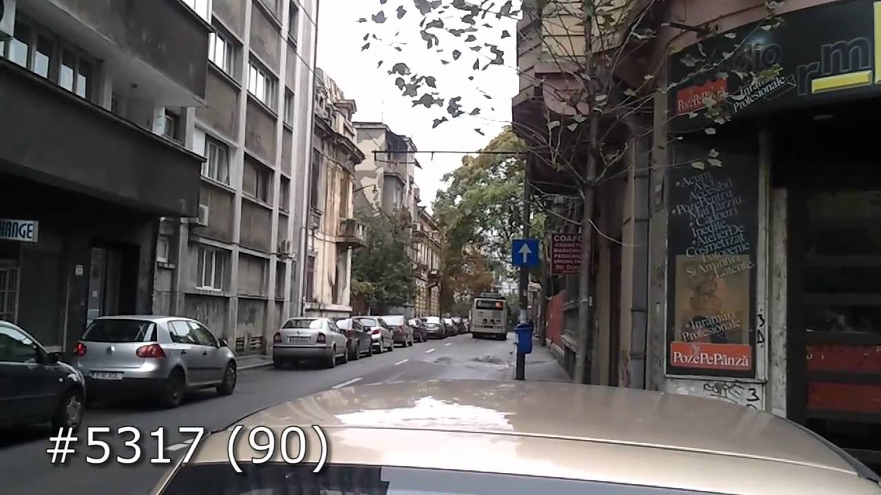 Bucharest trolleybus loop for eastern lines at Piata Rosetti part 1