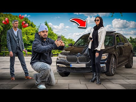 دختره ماشینو دید فراموشی گرفت💔تست اجتماعی❌😨