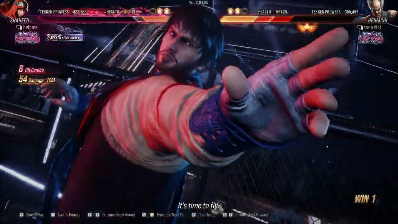 TK8 Legend Player Shaheen（422883） vs Heihachi（355335） 2025 08 11 No 000