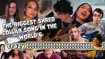 the biggest shred collab song in the world 6 reaction