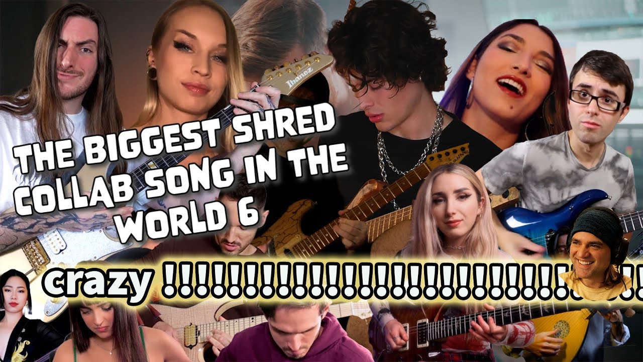 the biggest shred collab song in the world 6 reaction