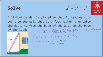 Pythagorean Theorem ladder problem