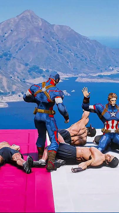 Captain America saves his homie - GTA V Coffin Dance Theme Song (COVER) #gta #coffindance #gtav