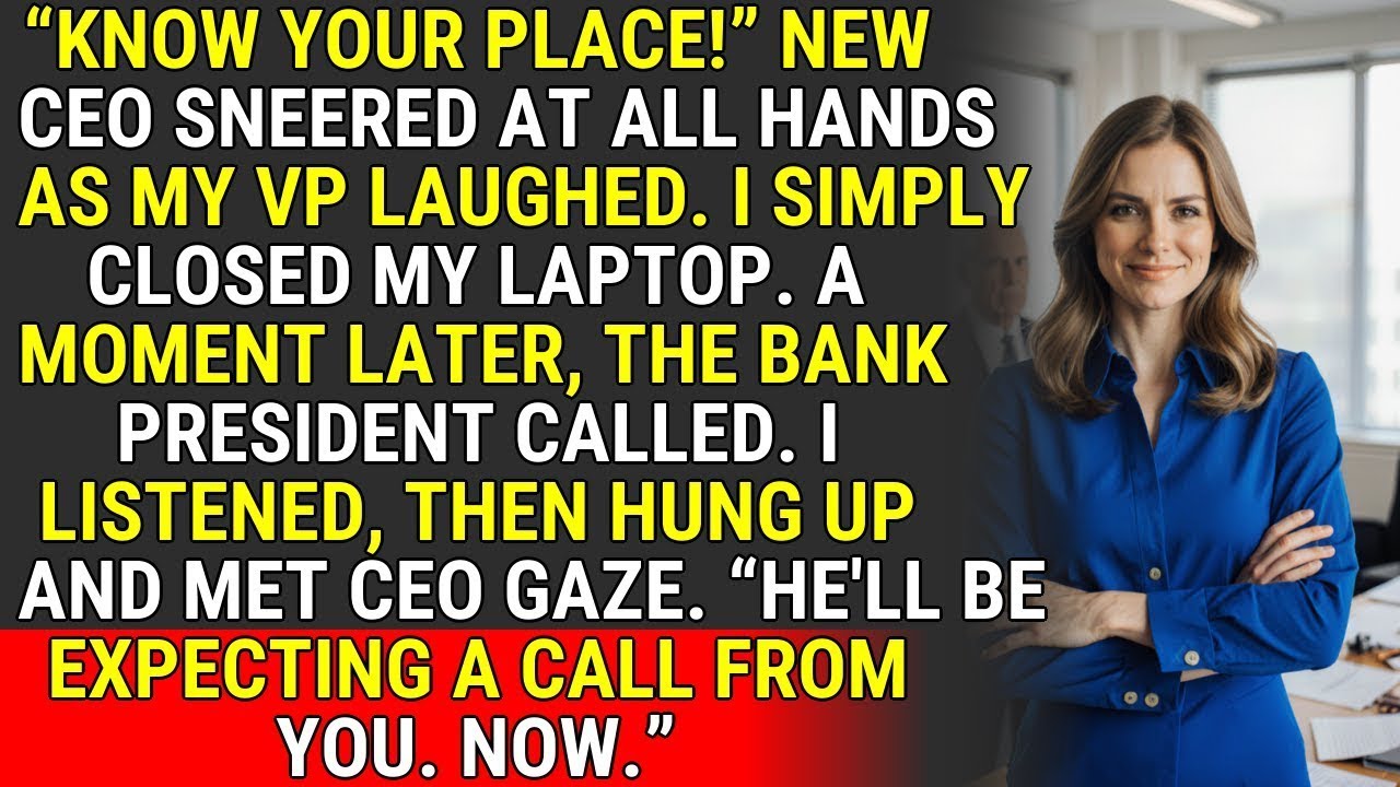 The CEO Sneered “Know Your Place”—So I Checkmated His Career ♟️