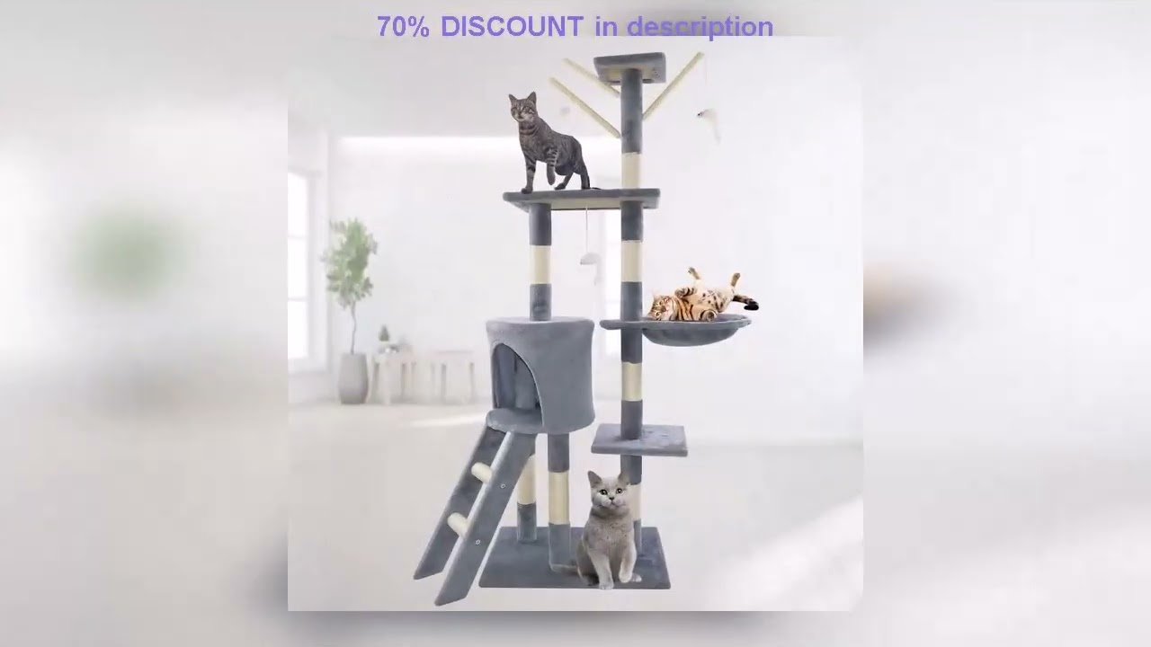 A must-have product! DayPlus Cat Tree Cat Tower Cat Scratching Post for Indoor/Outdoor Cats, Cat A