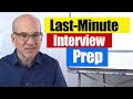 Job Interview Preparation Quiz