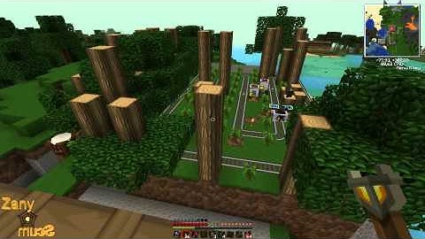 MineCraft Tekkit Lite Steves Carts 2 Wood Cutter Charcoal Farm