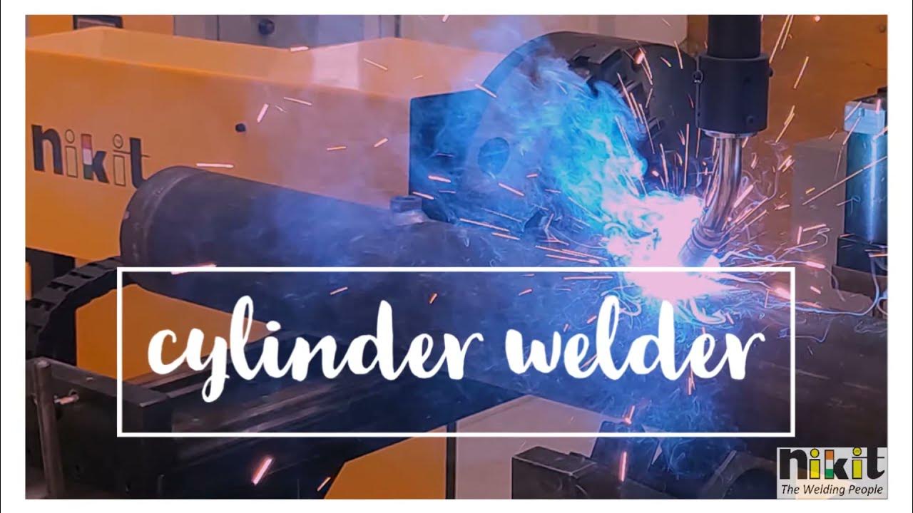 HYDRAULIC CYLINDER END CAP WELDING YouTube