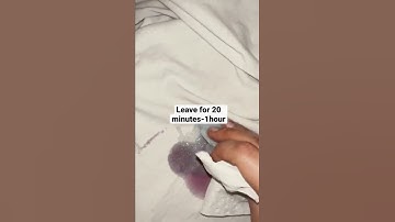 How to remove red wine stain from white shirt #cleaninghacks #redwine