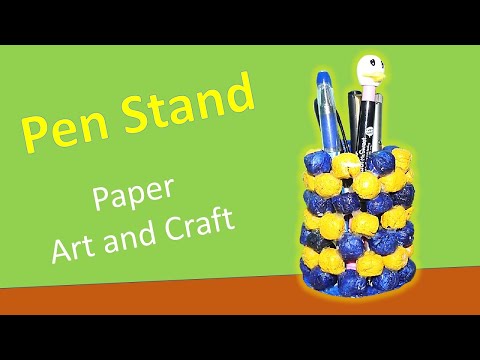 How To Make A Pen Stand Using Old News Paper