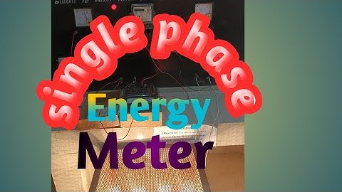 To calibrate single phease energy meter by direct loading method