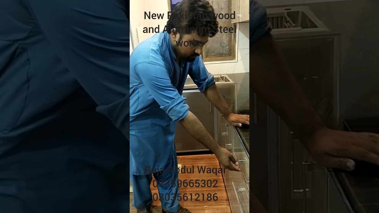 Modular kitchen new Pakistan wood Waqar interior Chakwal