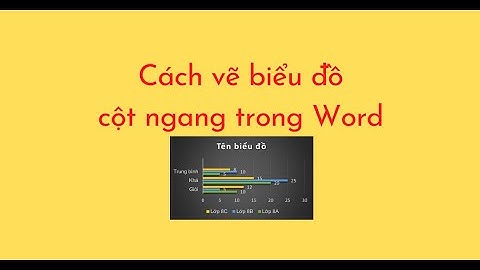 Hướng dẫn cách vẽ biểu đồ 3 cột word 2023