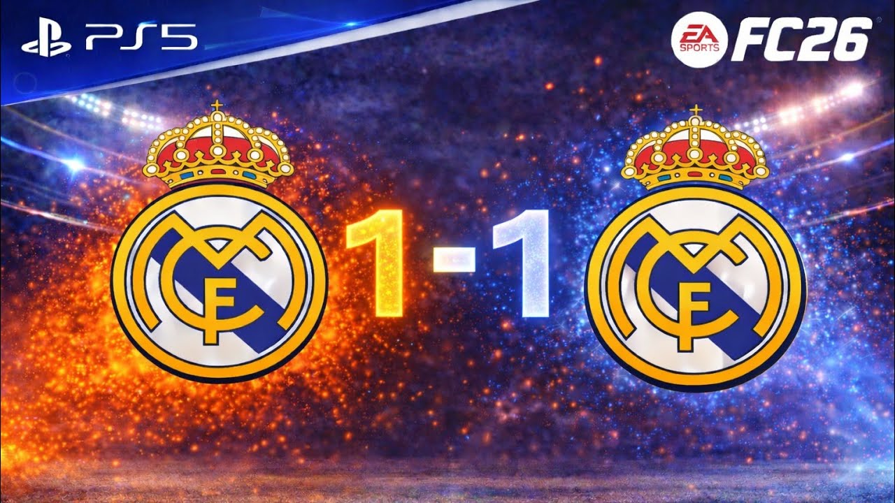 Real Madrid 1-1 Real Madrid – Real Players, No AI! | FIFA 26
