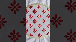 Easy and beautiful needle work for beginners // hand embroidery all over designs #shorts #embroidery