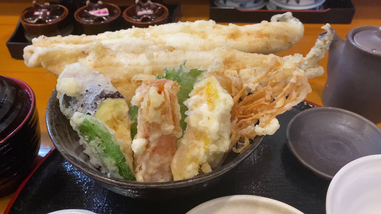 広島本通り 季節料理 宝の地あなご天丼 大きくてサクッと揚げた地あなごめちゃ美味い 広島本通りでちょっと贅沢なランチをしたい時にオススメです Youtube