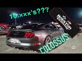 2019 Roush Supercharged mustang at the drag strip