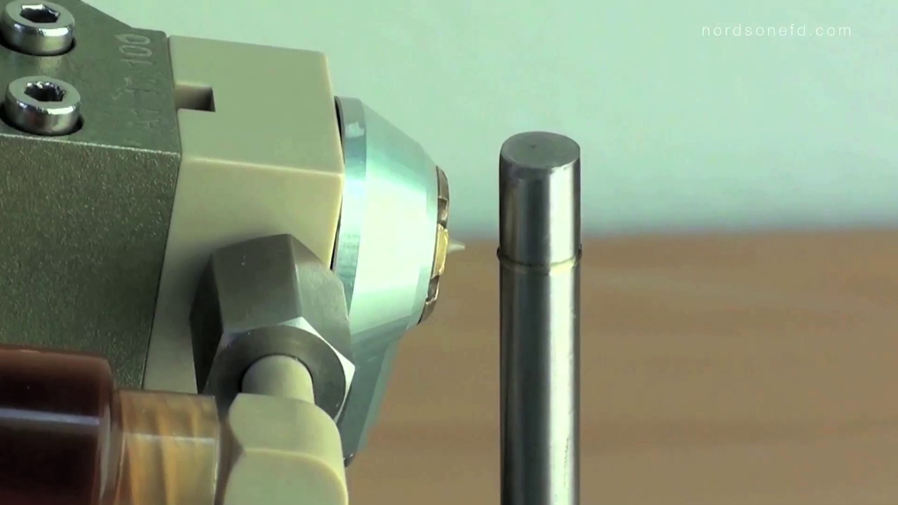 Liquidyn P-Jet Jetting Anaerobic onto Automotive Parts - Nordson EFD