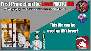 🙏 First project on the LaserMATIC XW by Roly Automation, the Praying Hands Cross & FREE DOWNLOAD!