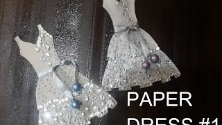 Paper Dress Tutorial #1 | Easy Paper Dress