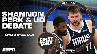 Shannon, Perk & UD debate  Would a Finals appearance mean more for Luka or Kyrie?  | First Take