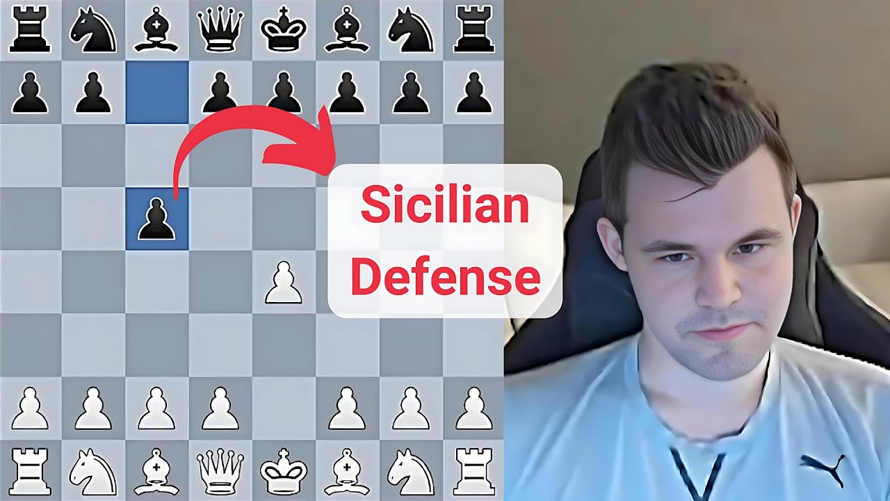 How Magnus Carlsen Handles the Sicilian Defense in Chess - YouTube