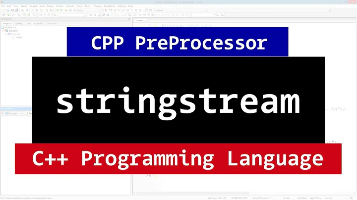 Stringstream in C++ | CPP Programming Video Tutorial