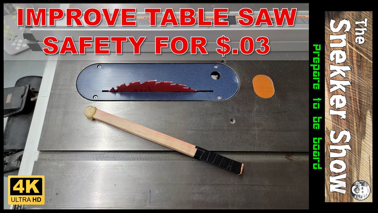 Cheap tablesaw safety upgrade, and some honest talk about tablesaw