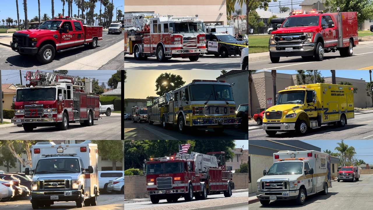 MARCH Compilation— ALL Response Videos! Fire Trucks, Ambulances, Police ...