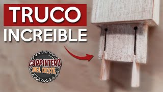 TRUCO DE CARPINTERIA // SISTEMA DE CUÑAS OCULTAS PARA REPARAR CAJAS Y ESPIGAS