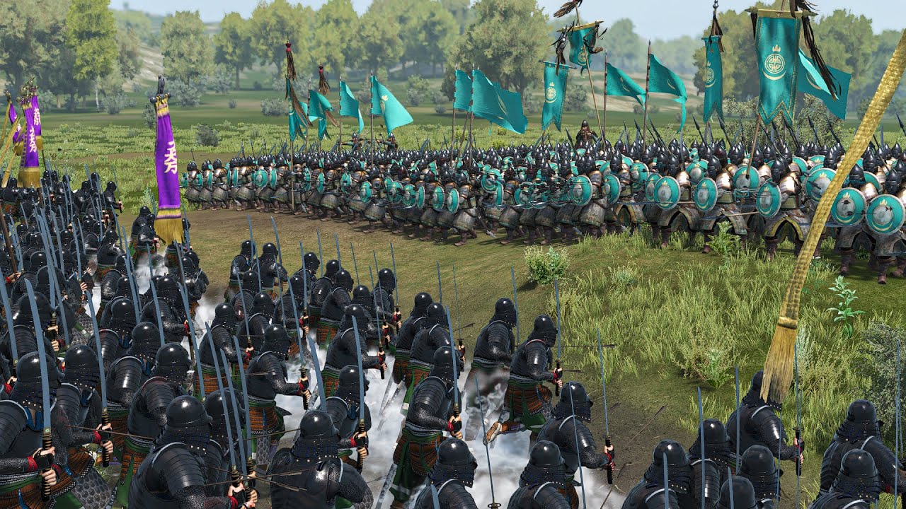 500 Samurai Charge vs 500 Mongol Shieldbearers — Clash of Honor and Steel