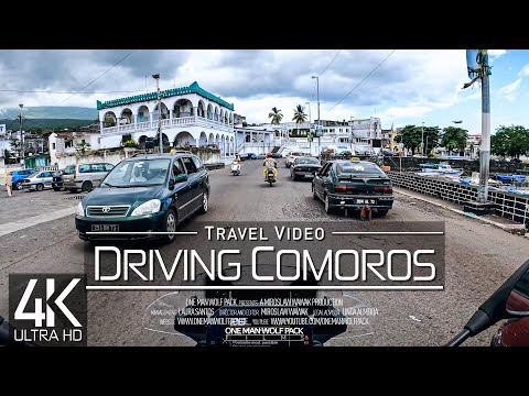 【4K 60fps】🇰🇲 2 ½ HOUR RELAXATION FILM: 🏍️ «Driving in The Comoros (Africa)» Ultra HD 📺 UHD AmbientTV