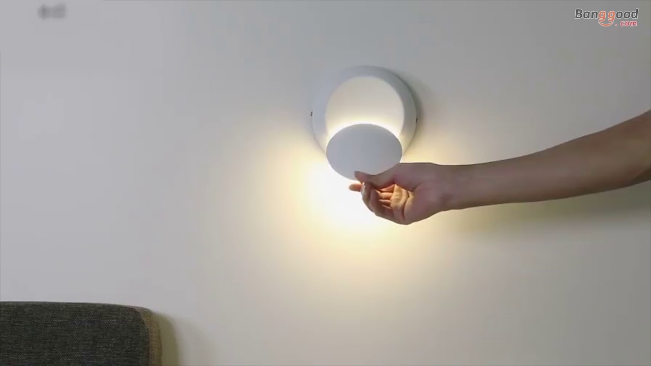 5W Modern 360 Degree Rotating LED Sconce Wall Light White/Warm White Indoor decorative Lamp AC220V