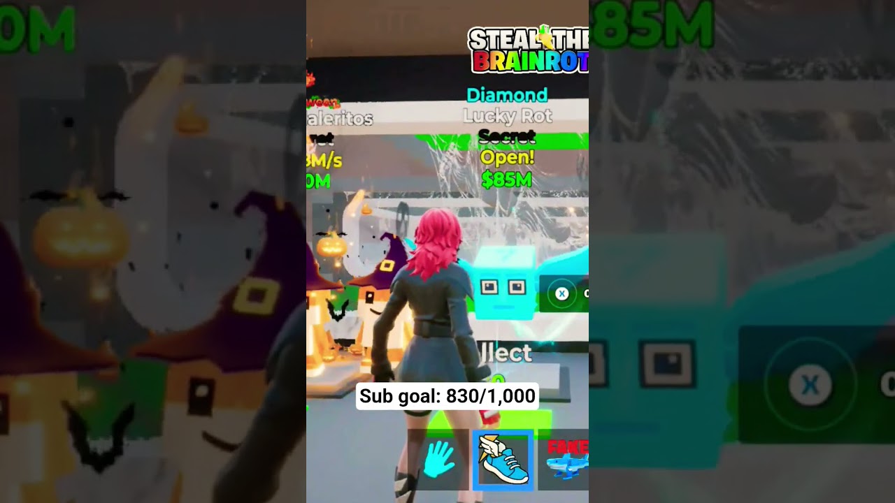 FORTNITE STEAL A BRAINROT SECRET LUCKY ROT OPENING 🎃 