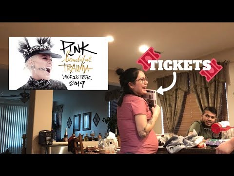 Surprising my cousin with Pink tickets!